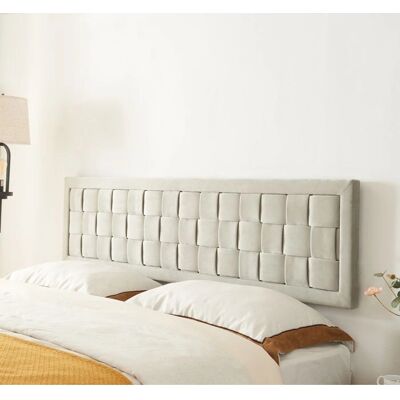 en.casa Tervo 160x50 cm Cabecero Terciopelo Gris - Headboard en.casa Tervo 160x50 cm Cabecero Terciopelo Gris - Headboard