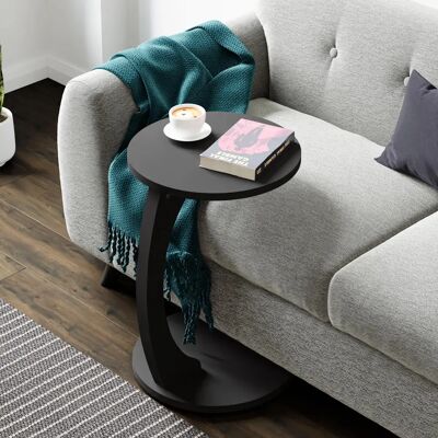 en.casa - Mesa auxiliar negra mate - Product Type en.casa - Mesa auxiliar negra mate - Product Type