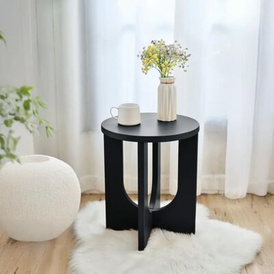 en.casa Kysdajore 50x40 cm Noir - Table d’appoint - Publicité en.casa Kysdajore 50x40 cm Noir - Table d’appoint - Publicité