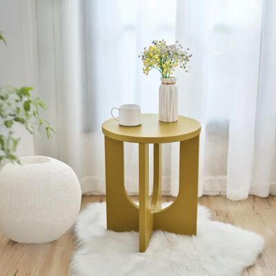 en.casa Kysdajore 50x40 cm Table d'appoint Jaune moutarde - Publicité en.casa Kysdajore 50x40 cm Table d'appoint Jaune moutarde - Publicité