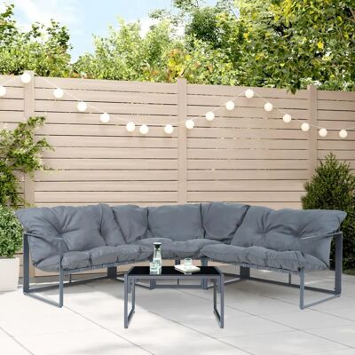 Casa.pro Gartenmöbel-Set - Ecksofa & Couchtisch Casa.pro Gartenmöbel-Set - Ecksofa & Couchtisch