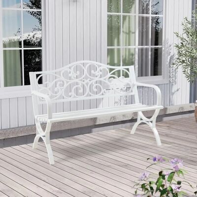 Casa.pro - Gartenbank - Elegantes Stahl 3-Sitzer Casa.pro - Gartenbank - Elegantes Stahl 3-Sitzer