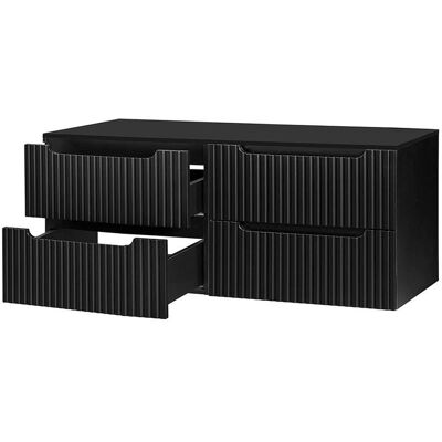 en.casa Mueble bajo para lavabo doble - 160x60x40 cm Negro en.casa Mueble bajo para lavabo doble - 160x60x40 cm Negro
