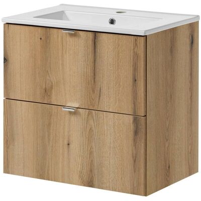 Mueble de baño Newport 60x57x39cm Efecto roble Mueble de baño Newport 60x57x39cm Efecto roble