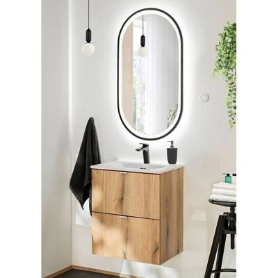 en.casa Conjunto de Muebles de Baño Newport - Efecto Roble - Diseño Moderno en.casa Conjunto de Muebles de Baño Newport - Efecto Roble - Diseño Moderno