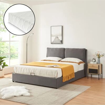 en.casa Lunner Cama doble con espacio de almacenamiento - Cama en.casa Lunner Cama doble con espacio de almacenamiento - Cama