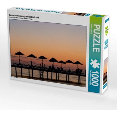 CALVENDO - Coucher de Soleil sur la Plage - 1000 Stukjes CALVENDO - Coucher de Soleil sur la Plage - 1000 Stukjes