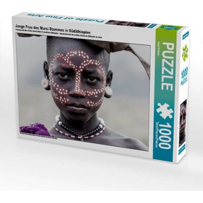 CALVENDO - Jeune Femme de la Tribu Mursi - 64x48 cm - Puzzle CALVENDO - Jeune Femme de la Tribu Mursi - 64x48 cm - Puzzle