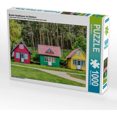 CALVENDO - Maisons en Bois colorées - 1000 Pieces - Puzzle CALVENDO - Maisons en Bois colorées - 1000 Pieces - Puzzle