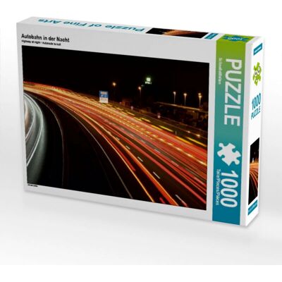 CALVENDO - Autobahn en la Noche - 1000 Piezas - Puzzle CALVENDO - Autobahn en la Noche - 1000 Piezas - Puzzle