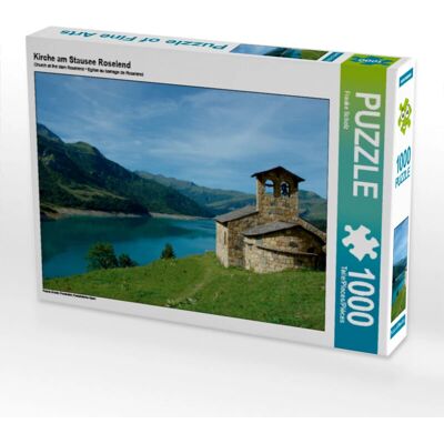 CALVENDO - Kirche am Stausee Roselend - 1000 piezas - Puzzle CALVENDO - Kirche am Stausee Roselend - 1000 piezas - Puzzle