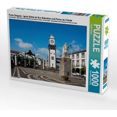 CALVENDO - Ponta Delgada - Igreja Matriz de Sao Sebastiao und Portas da Cidade - 1000 Darab - Puzzle CALVENDO - Ponta Delgada - Igreja Matriz de Sao Sebastiao und Portas da Cidade - 1000 Darab - Puzzle