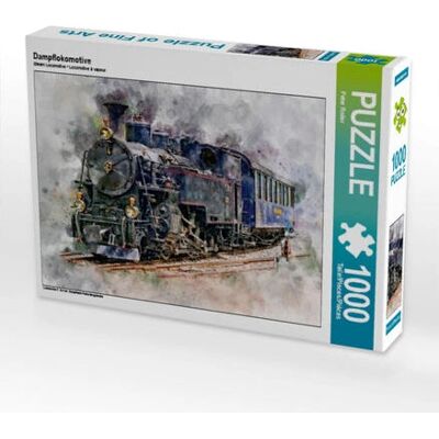 CALVENDO - Locomotive à Vapeur - 1000 piezas - Rompecabezas CALVENDO - Locomotive à Vapeur - 1000 piezas - Rompecabezas