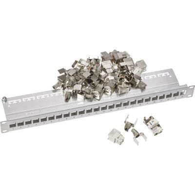 Corning Patchpanel 24 Ports 1U mit Cat6A PL Modulen - Serverzubehör Corning Patchpanel 24 Ports 1U mit Cat6A PL Modulen - Serverzubehör