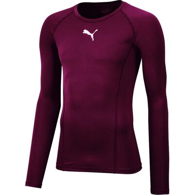 Puma Liga Long Sleeve T-Shirt - Cordovan - S - Sportshirt Puma Liga Long Sleeve T-Shirt - Cordovan - S - Sportshirt