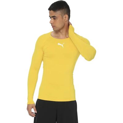 T-shirt Sport PUMA - Coupe Slim - Jaune - Performance T-shirt Sport PUMA - Coupe Slim - Jaune - Performance