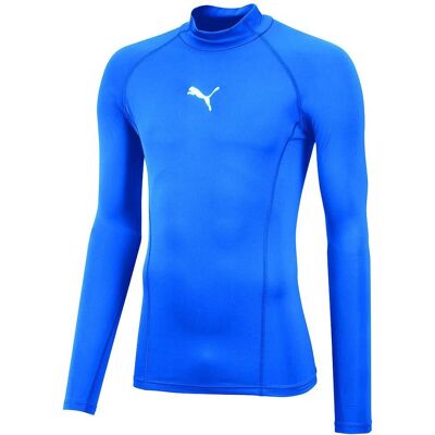 PUMA Herr T-shirt LIGA Baselayer LS Warm - Elektrisk Blue Lemonade - XXL - T-shirt PUMA Herr T-shirt LIGA Baselayer LS Warm - Elektrisk Blue Lemonade - XXL - T-shirt
