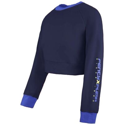 Puma x Rihanna Fenty Schnür Sweatshirt Navy - Sweatshirt Puma x Rihanna Fenty Schnür Sweatshirt Navy - Sweatshirt