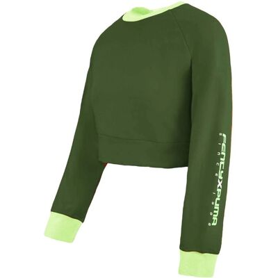 Puma x Rihanna Fenty Grüner Schnürpullover - Sweatshirt Puma x Rihanna Fenty Grüner Schnürpullover - Sweatshirt