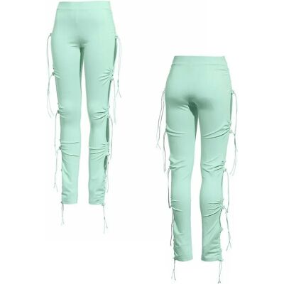 Puma x Rihanna Fenty Turquoise Ruched Leggings - Leggings Puma x Rihanna Fenty Turquoise Ruched Leggings - Leggings