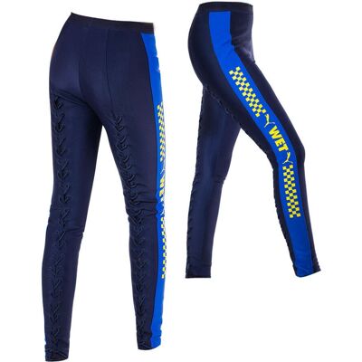Puma x Rihanna Fenty Blaue Leggings - Seitlicher Streifen - Damen UK 10 Puma x Rihanna Fenty Blaue Leggings - Seitlicher Streifen - Damen UK 10
