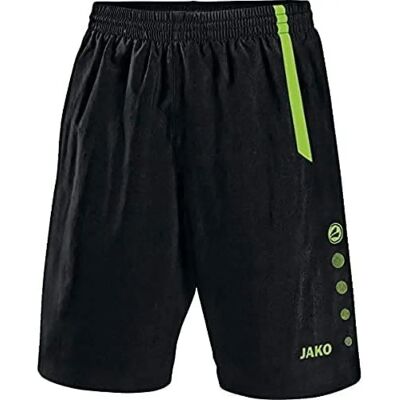 Shorts sportivi per bambini Turin - Unisex - Nero-Verde - 140 Shorts sportivi per bambini Turin - Unisex - Nero-Verde - 140