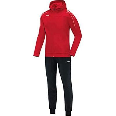 Jako M9450-01 Hooded Trainingspak - Polyester - Rood Jako M9450-01 Hooded Trainingspak - Polyester - Rood