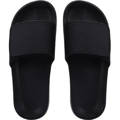 Jakolette Zwarte Unisex Strandslippers - 47 Jakolette Zwarte Unisex Strandslippers - 47