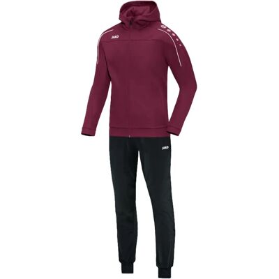 Jako - Hoodie Trainingspak Classico Junior - Polyester met capuchon - Rood Jako - Hoodie Trainingspak Classico Junior - Polyester met capuchon - Rood
