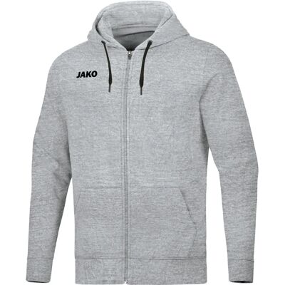 JAKO Kinder Kapuzenjacke Base - Hellgrau - Hoodie JAKO Kinder Kapuzenjacke Base - Hellgrau - Hoodie