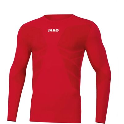 Jako Longsleeve Comfort 2.0 - Seamless Red 3XS - Longsleeve Jako Longsleeve Comfort 2.0 - Seamless Red 3XS - Longsleeve