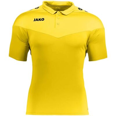 JAKO Gelbes Polohemd - Größe 36 - Kontraststreifen JAKO Gelbes Polohemd - Größe 36 - Kontraststreifen