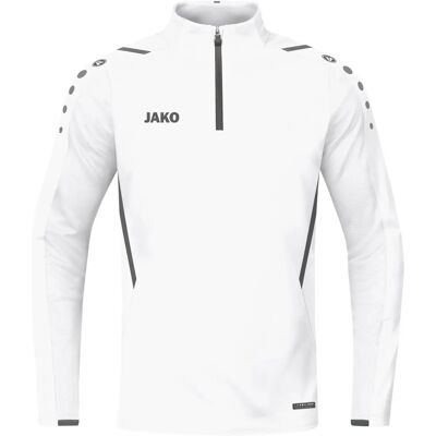 Jako Lange Mouw Ziptop Challenge - Wit - Sportshirt Jako Lange Mouw Ziptop Challenge - Wit - Sportshirt