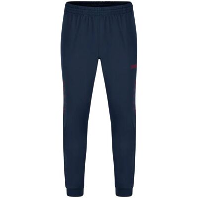 JAKO Challenge Polyester Sportbroek - Unisex - Blauw/Maroon - 164 JAKO Challenge Polyester Sportbroek - Unisex - Blauw/Maroon - 164
