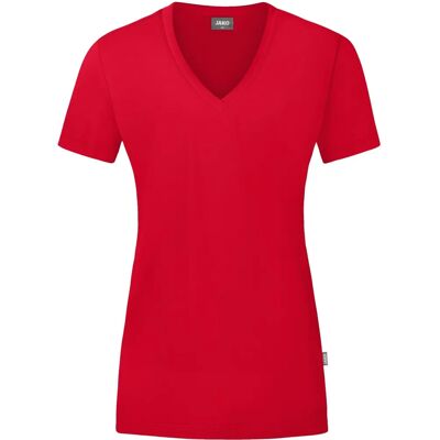 JAKO Biologisch Dames Rood T-Shirt - Casual Organic Katoen Top JAKO Biologisch Dames Rood T-Shirt - Casual Organic Katoen Top