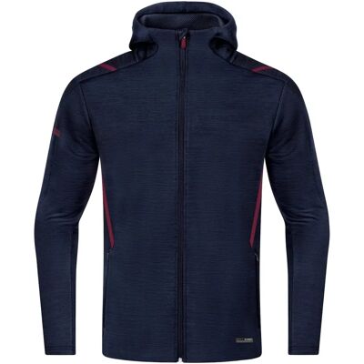 JAKO Challenge Hoodie met Capuchon - Unisex - Marine Meliert - 140 - Jas JAKO Challenge Hoodie met Capuchon - Unisex - Marine Meliert - 140 - Jas