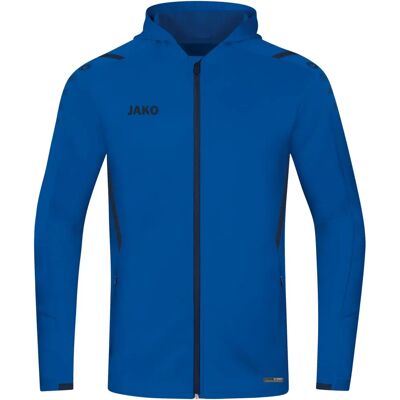 JAKO Challenge Hoodie Unisex - Blauw - Maat 152 - Trainingsjack JAKO Challenge Hoodie Unisex - Blauw - Maat 152 - Trainingsjack
