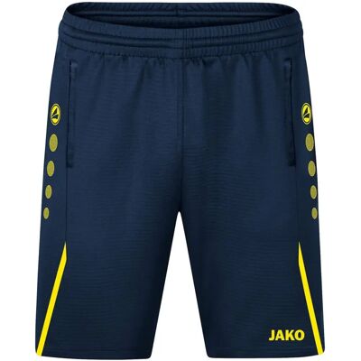 JAKO Barn Shorts Challenge - Unisex - Marin/Neongul - 140 - Shorts JAKO Barn Shorts Challenge - Unisex - Marin/Neongul - 140 - Shorts