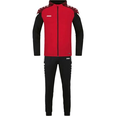 JAKO Damen Performance Sportanzug - Rot/Schwarz - 36 - Sportanzug JAKO Damen Performance Sportanzug - Rot/Schwarz - 36 - Sportanzug