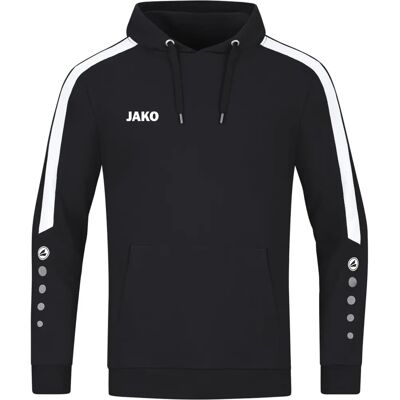 JAKO Unisex hoodie - Svart - Bomull-Polyester - För-krusat JAKO Unisex hoodie - Svart - Bomull-Polyester - För-krusat