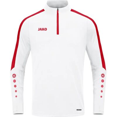 JAKO Enfants Ziptop Power - Unisexe - Blanc/Rouge - 140 - Pantalon d'entraînement enfant - Publicité JAKO Enfants Ziptop Power - Unisexe - Blanc/Rouge - 140 - Pantalon d'entraînement enfant - Publicité