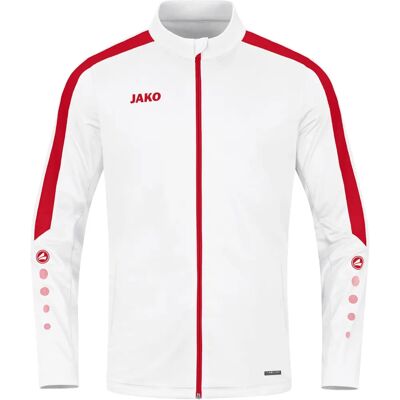 Veste de sport enfant Jako Power - Unisexe - Blanc/Rouge - 12/12 Veste de sport enfant Jako Power - Unisexe - Blanc/Rouge - 12/12