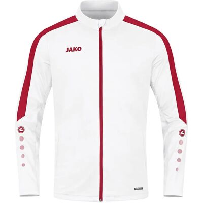 JAKO Power Kinder Sportanzug - Unisex - Weiß/Rot - 116 JAKO Power Kinder Sportanzug - Unisex - Weiß/Rot - 116