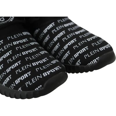 Plein Sport Black Polyester Runner Henry Sneakers - Men/Women Shoes Plein Sport Black Polyester Runner Henry Sneakers - Men/Women Shoes
