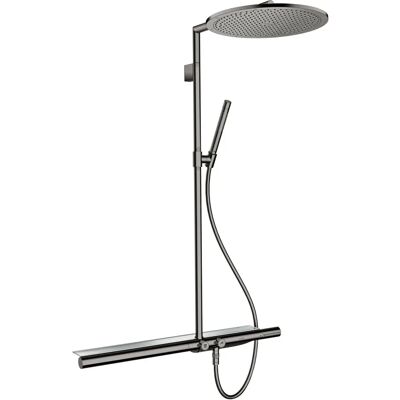 Hansgrohe AXOR Showerpipe - 800 Thermostat, 350 Kopfbrause, Polished Black Chrome Hansgrohe AXOR Showerpipe - 800 Thermostat, 350 Kopfbrause, Polished Black Chrome