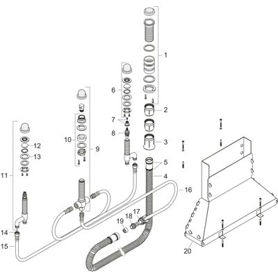 Hansgrohe Grundkörper Axor 4-Loch Badewannenarmatur - Badarmatur Hansgrohe Grundkörper Axor 4-Loch Badewannenarmatur - Badarmatur