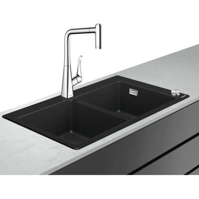 Hansgrohe - C51-F770-05 Küchenbecken & Mischbatteri - Chrom Hansgrohe - C51-F770-05 Küchenbecken & Mischbatteri - Chrom