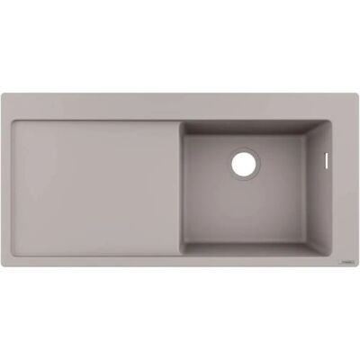 Hansgrohe S514-F450 1050 x 510 mm - Einbauspüle, linksbecken - Küche | Betongrau Hansgrohe S514-F450 1050 x 510 mm - Einbauspüle, linksbecken - Küche | Betongrau