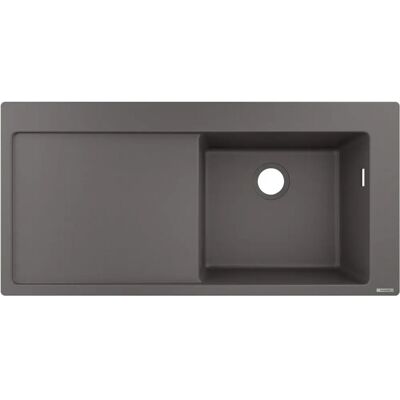 Chiuvetă de bucătărie Hansgrohe 1050x510mm - 1 bazin, gri piatră Chiuvetă de bucătărie Hansgrohe 1050x510mm - 1 bazin, gri piatră