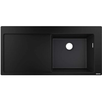 Hansgrohe Einbauspüle 1050x510mm Schwarz Graphit - Einzelschüssel mit Abtropffläche Hansgrohe Einbauspüle 1050x510mm Schwarz Graphit - Einzelschüssel mit Abtropffläche